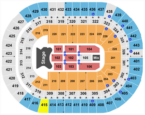 Honda Center Anaheim Concert Seating Chart