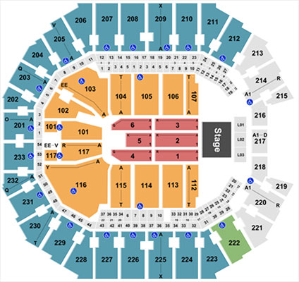 Spectrum Center Seating Chart Concert