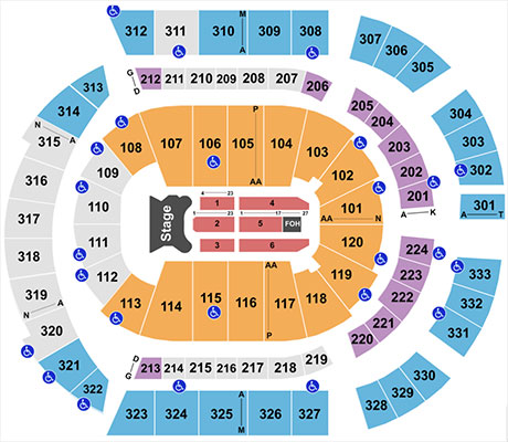 Bridgestone Arena Seating Chart Elton John